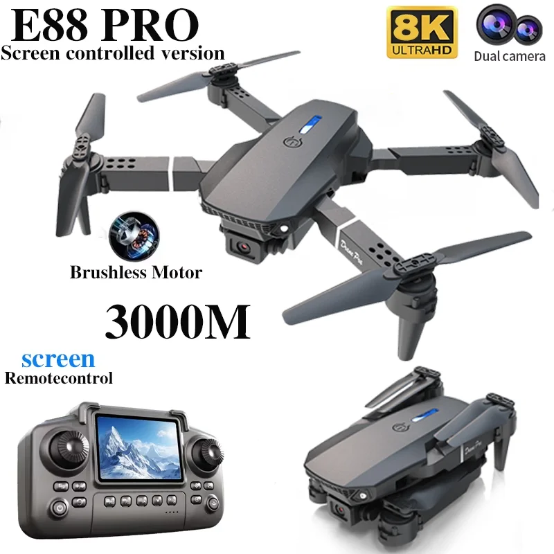 Professional E88 PRO Drone wit - Drone Battery Case recension och pris
