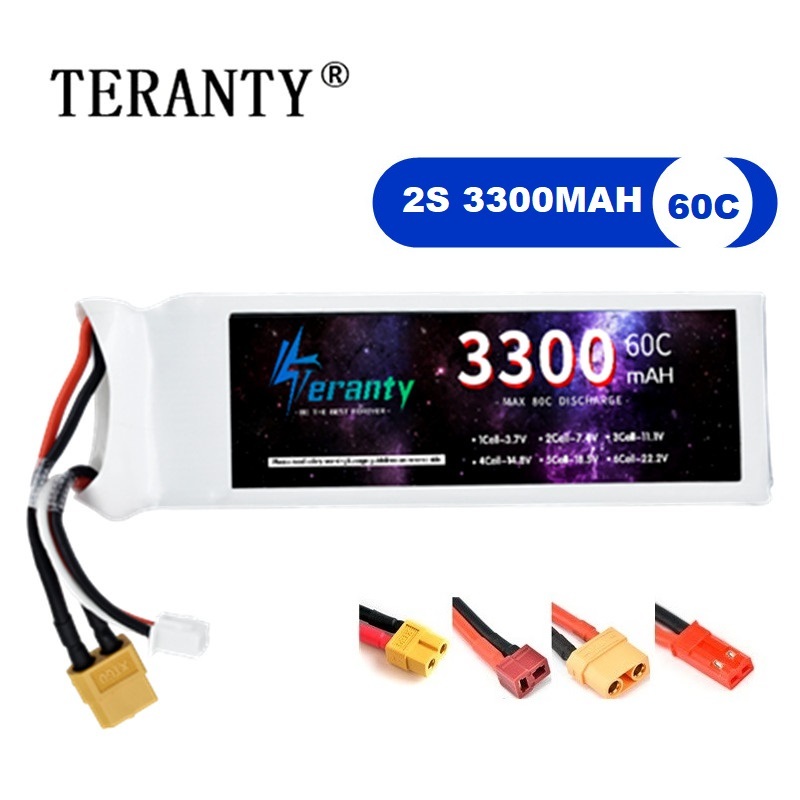 2S 7.4V LiPo Battery 3300mAh 6 - Drone Battery Lipo recension och pris
